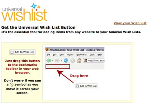 universal wish list|universal wish list button download.